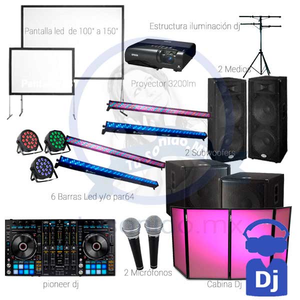 audio videos e iluminacion para fiestas